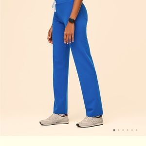 Figs Livingston Petite Basic Scrub Pant in Electric Blue